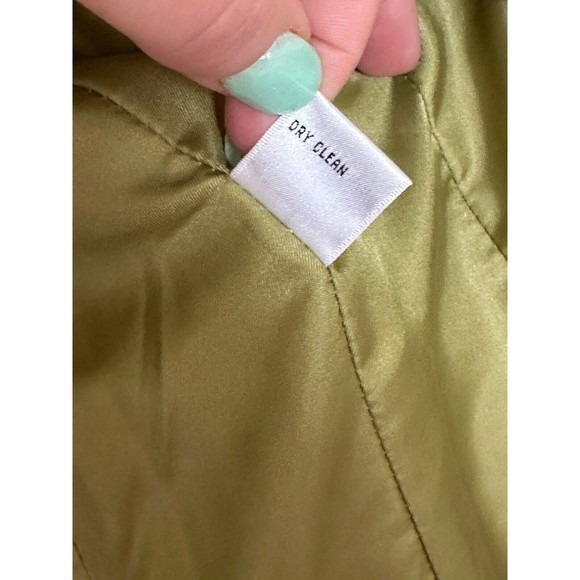 Talbots Vintage apple Green Textured Blazer Jacket Size 4 Petite Italian fabric - Picture 11 of 11